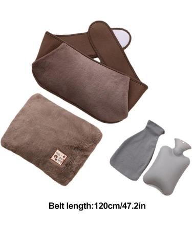 DCQRY Heat Bottle - PVC Hot Water Bag with Soft Waist Cover for Neck Back Shoulder & Leg Pain Relief | International Shipping Available - Buy Online on GoSupps.com