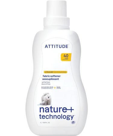 ATTITUDE Hypoallergenic Fabric Softener, Citrus Zest, 33.8 Fl Oz - Buy Online on GoSupps.com