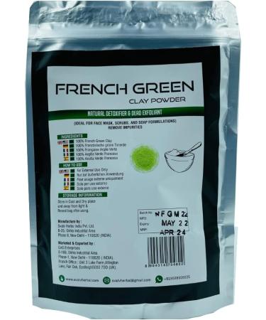 SVATV Herbal French Green & Rose Clay Powder - Hydrating Face Mask for Men & Women 8oz - Buy Online on GoSupps.com
