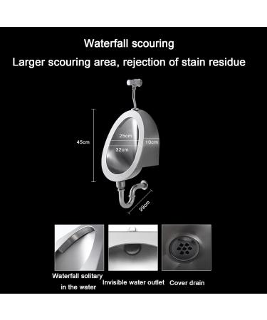 Household Products Wall-Mounted Male Urinal Induction Drainage Public Toilet Urinal Commercial Bathroom Urinal Funnel Toilet Used in Homes Hotels Schools and Public B - Buy Online on GoSupps.com