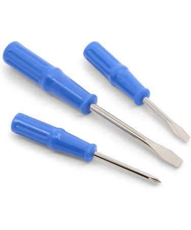 Dritz Screwdriver Set - 2 Flat, 1 Phillips Head, Assorted Sizes - Blue - Buy Online on GoSupps.com