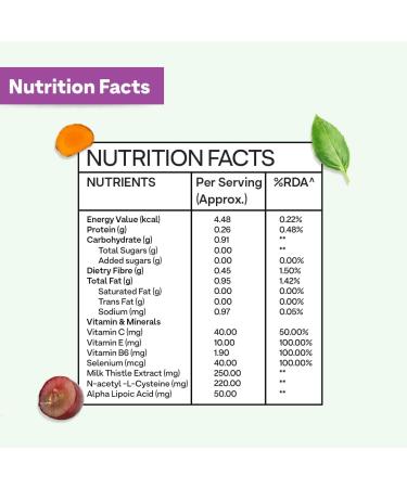 O Ziva Plant Based Glutathione Builder | Antioxidant Support & Skin Glow | Anti-Ageing Glutathione Tablets with Grapeseed Vitamins C & E Selenium | 60 Vegetarian Capsules - Buy Online on GoSupps.com