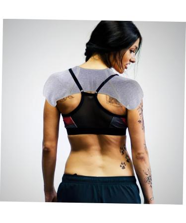 Buy Multipurpose Shoulder Pads - Breathable Shoulder Protector Waistcoat Brace - Charcoal Fibre - International Shipping Available - Buy Online on GoSupps.com