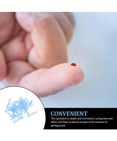 200pcs 30G Twist Top Lancets for Blood Testing - Disposable Lancing Needle for Diabetes - Sky Blue - Buy Online on GoSupps.com