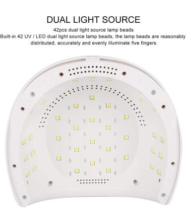 WCHIUOE 120W UV LED Nail Lamp - Fast-Drying Gel Polish Dryer & Manicure Tool | EU Standard Nail Art Light - Buy Online on GoSupps.com