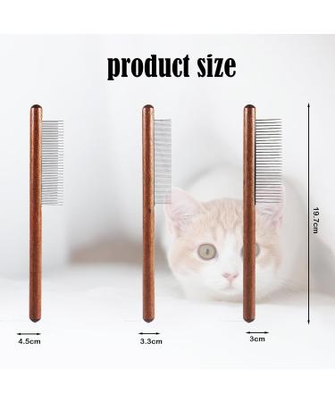 3 PCS Flea Comb for Cats Cat Flea Comb Fine Toothed Pet Comb Beauty Set Comb Set for Removing Floating Hair And Tear Stains Stain Remover Combs Fine Tooth Grooming Removal Tool - Buy Online on GoSupps.com