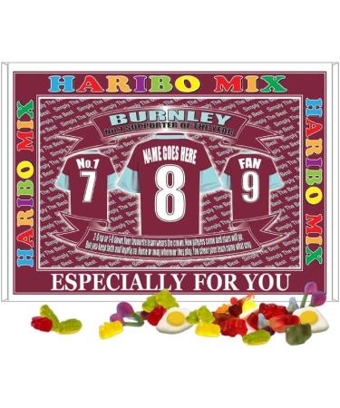 Burnley Football Shirt Personalised Gift Boxed Sweets - Buy Online on GoSupps.com