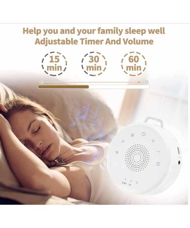 Apvrosiait Baby White Noise Machine Adult Sleep Device White Noise Machine with Timer Function 19 Office and Sleep Sound Sourcess (Color : A) - Buy Online on GoSupps.com