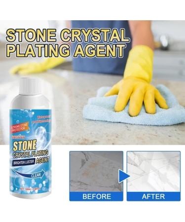 Stone Crystal Plating Agent Stone Stain Remover Cleaner Stone Nano Crystal-Plating Agent Stone Crystal Plating Brighten Luster Agent Marble Stain Remover (1 Set) - Buy Online on GoSupps.com