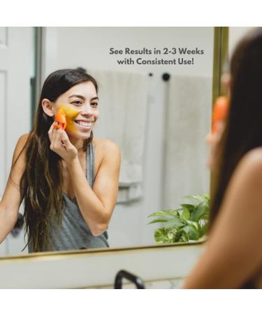 Minimo Glow Turmeric Face Scrub | Radiant Skin Exfoliation with Scrubbie - Buy Online on GoSupps.com