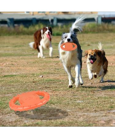 GERUI Dog Frisbee - Bite-Resistant Interactive Toy for Large & Medium Dogs | Outdoor Pet Play (Orange) - Buy Online on GoSupps.com