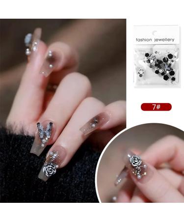 Pearl Mixed Flower Camellia Nail Art Set 3D Nail Art Supplies Nail Tip Nail Glitter Acrylic Nail Art Decorations Nail Art Jewelry 3d Flower Nail Nail Art Kit Nail Art Gems Kit - Buy Online on GoSupps.com