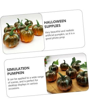 DECHOUS 12pcs Halloween Pumpkin Home Stuff Halloween Supplies Artificial Pumpkins Black Pumpkins Simulation Pumpkin Halloween Decorations Miniatures Photography Prop Household Reward Foam - Buy Online on GoSupps.com