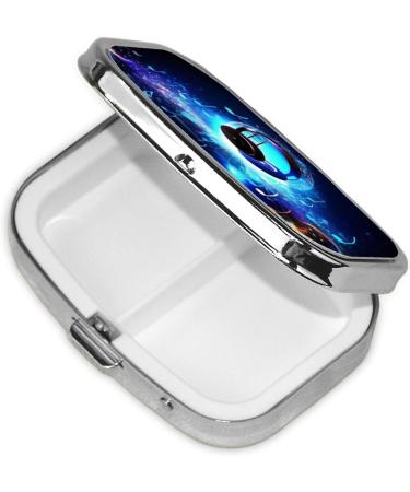 Music Night Printed Square Pill Box - Portable Travel Medicine Organizer for International Shipping - Buy Online on GoSupps.com