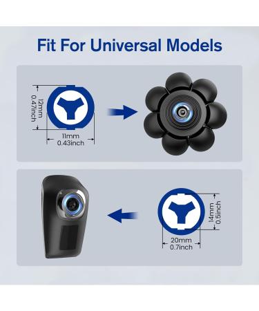 8 Blades Electric Head Shaver Replacement Heads - Universal Razor Blades for Bald Men (8D-Black - Buy Online on GoSupps.com