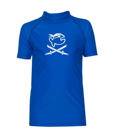 iQ-Company Children UV 300 Shirt Kids Jolly Fish UV Clothing 300 Shirt 116-122 Dark-blue