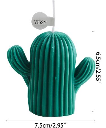 Small Cactus Candle - Scented Wax Aromatherapy for Home & Office | Perfect Succulent Decoration for Weddings & Parties - Buy Online on GoSupps.com