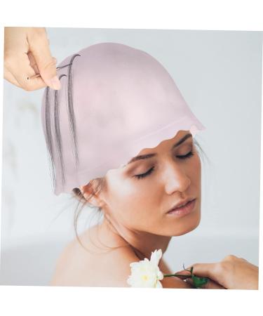 HAPINARY Silicone Highlighter Cap Hair Dyeing Color Caps Hair Frosting Cap Highlight Cap for Hair Crochet Needles for Hair Salon Hairdressing Tools Hair Highlight Hat Hats - Buy Online on GoSupps.com