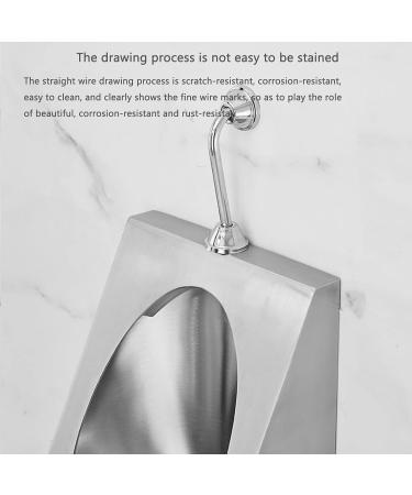 304 Stainless Steel urinals Induction Wall-Mounted Drainage Public Toilet urinals Square Wall-Mounted Men's urinals Bathroom Accessories for Homes Hotels Schools - Buy Online on GoSupps.com