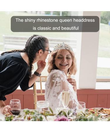 Tiara Crown Crystal Rhinestone Bridal Princess Headband with Comb for Women Bridal Party Wedding Birthdays Anniversaries - Buy Online on GoSupps.com