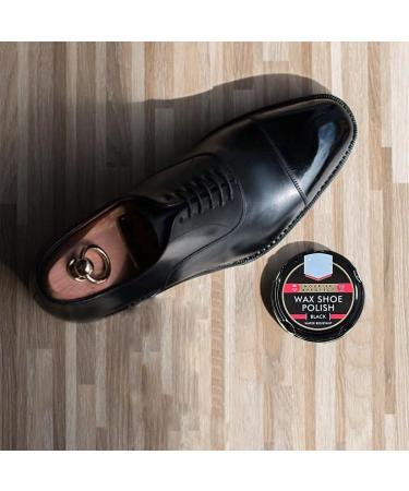 ZOPPER Black Wax Shoe Polish 50ML Pack of 4 Water Resistant High Quality Smooth Shiny Polish Wax Protection and Nourishing Shoe Care Cream Traditional Tin for Leather Shoes - Buy Online on GoSupps.com