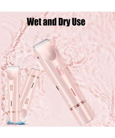Dual Head Shaver Women IPX7 Waterproof Rechargeable Hair Razor Double Head Dual Purpose Hair Trimmer Women Wet & Dry Use Bikini Trimmer for Women Electric Razors for Women - Buy Online on GoSupps.com