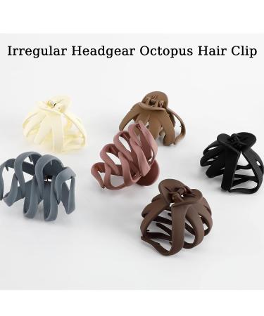 6Pcs Matte Octopus Hair Clips for Thick Hair - Strong Hold Hair Claws for Women and Girls - Buy Online on GoSupps.com