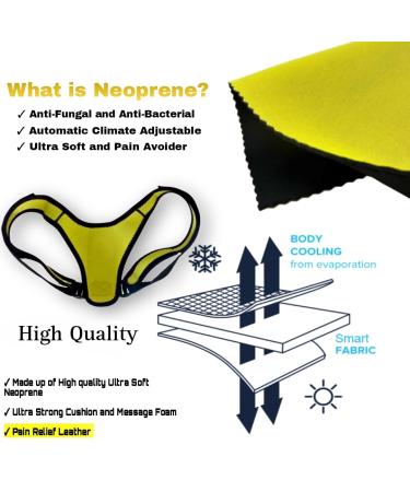 Neoprene Posture Corrector for Men & Women - Adjustable Upper Back Brace for Pain Relief & Clavicle Support (33-43) - International Shipping Available - Buy Online on GoSupps.com
