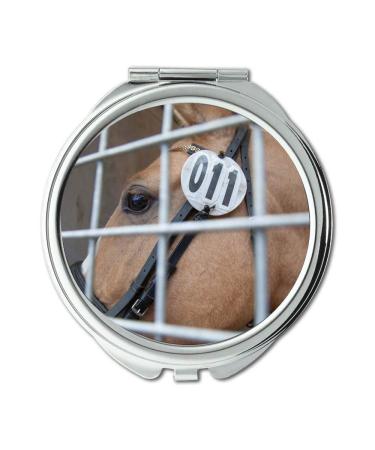 YENDOSTEEN Mirror Compact Mirror animal blur cage pocket mirror portable mirror