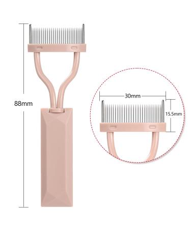 Eyelash Comb Separator - Arc Designed Lash Definer | Makeup Mascara Comb Applicator & Eye Brush Tool (Naked Pink) - International Shipping - Buy Online on GoSupps.com