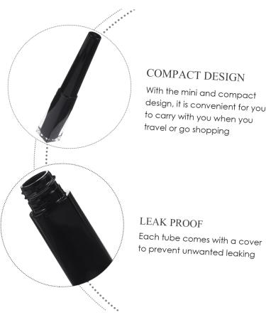Ipetboom 15 Pcs Empty Eyeliner Bottle Empty Eyelash Tube Empty Lash Liquid Tubes Empty Tube for Women Blackx3pcs 11x1.6cmx3pcs - Buy Online on GoSupps.com