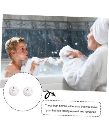  Housoutil Housoutil 2 Pieces Bubble Bath Ball Milk Bath Balls Rose Petals Steam Shine Essential Oil Bath Bomb Maker Moisturize - Buy Online on GoSupps.com