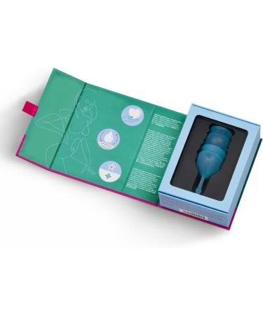 Satisfyer Feel Good Menstrual Cup | Reusable Soft Silicone Period Cup with Removal Stem | 2 Sizes for All Flows - Eco-Friendly & Comfortable - Buy Online on GoSupps.com