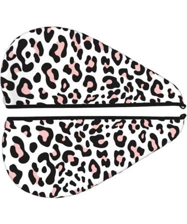 Leopard Print Microfiber Hair Towel - Super Absorbent Quick Dry Turban for Curly Hair | Women's & Kids Bonnet Cap - Buy Online on GoSupps.com