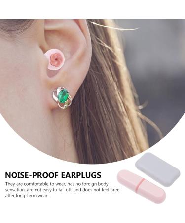 Anti-Noise Earplugs Set - Portable Silicone Sound Blocking Earplugs for Sleeping & Studying - Pink Noise Reduction Earplugs - Buy Online on GoSupps.com