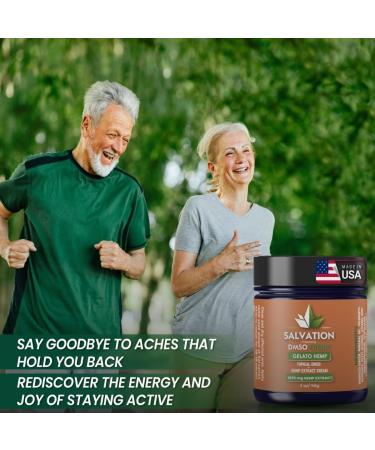 DMSO Based Gelato Hemp Cream 1070 mg Hemp Extract Maximum Strength 2 Fl Oz - Soothing Cream for Joints Back HIPS Neck Elbows & Knees - Made in USA - Buy Online on GoSupps.com