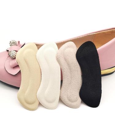 FOMIYES 4 Pairs Anti-Wear Heel Stickers - Reusable Self-Adhesive Cushions for High Heels | Durable Half Size Pads - Buy Online on GoSupps.com