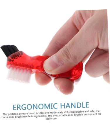 Ipetboom 6 STK Mini Toothbrush & Prosthesis Cleaning Brush - Multi-Color Oral Care & Jewelry Cleaning Tool | Travel-Friendly Plastic PP - Buy Online on GoSupps.com