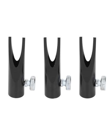 Aluminium Alloy Eyebrow Pencil Sharpener U Shape Slot Lightweight Easy Grip Detachable Cover for Beginners Makeup Artists Microblading Professionals (Black)