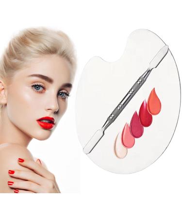  Ecoticfate Makeup Mixing Palette | Makeup Mixing Tray - Paint Tray Palette with Fine Grinding and Double Ended Non Slip Toning Stick for Lipstick Ecoticfate - Buy Online on GoSupps.com