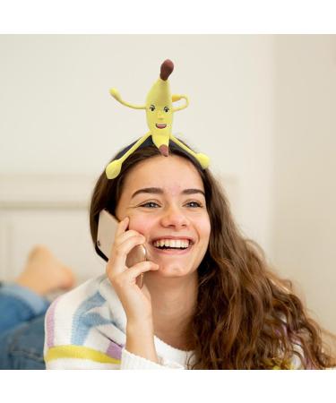 Banana Headband for Women | Yellow Banana Food Headband | Cute Headwear for Cosplay Gathering Photo Props Dress Up Hat Costume Accessory for Adults - Buy Online on GoSupps.com