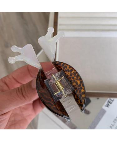 bephible Non-slip Hair Accessory Trendy Clip Snail-shaped Claw Animal Shape Metal Spring Acetic Acid Back Head 1pc - Buy Online on GoSupps.com