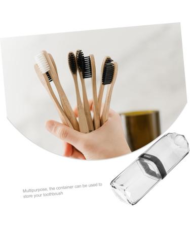 Amosfun Transparent Toothbrush Storage Box | Travel Toothpaste Carrier & Bathing Room Cup | Removable Baby Bathing Eyes Suitcase - Durable ABS - Buy Online on GoSupps.com