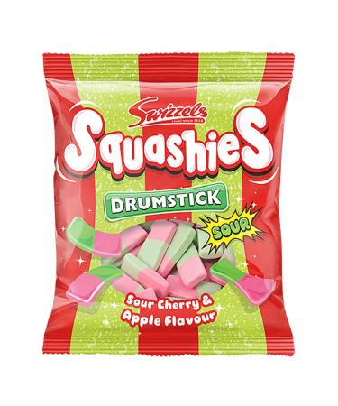 Squashies Drumstick Cerise & Pomme - 145 g - Lot de 6