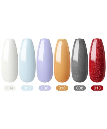 COSCELIA Dip Powder Set - 6 Colors 10g Nail Polish for Perfect Nail Art | Long-lasting & Easy Application - Buy Online on GoSupps.com