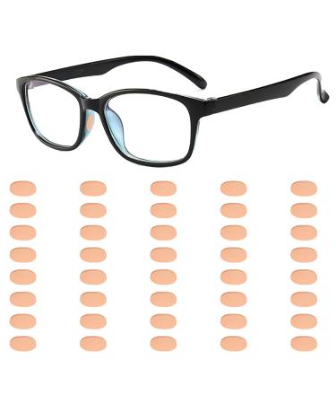 Yanyxr 40 pairs of glasses pads nose nose pads glasses self-adhesive glasses nasal pads silicone glasses pads D-shaped glasses pads soft foam-glasses nose pads suitable for glasses