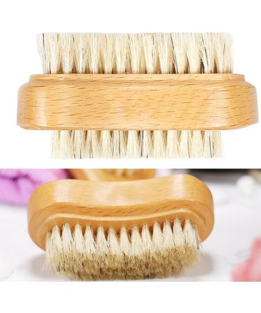 Wooden Nail Brushes Cleaning Bristle Nail Brushes Manicure Pedicure Nail Scrubber Double-sided for Fingernail Toenail nail brush - Buy Online on GoSupps.com