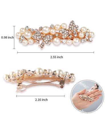 4-Piece Butterfly Hair Clips Set for Women & Girls | Rhinestone & Pearl Hair Accessories | Perfect for Parties Weddings & Everyday Use - Buy Online on GoSupps.com