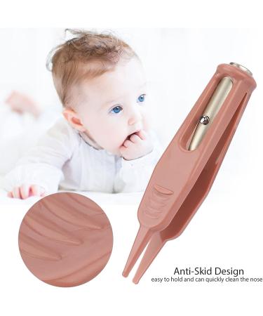 Baby Nose Cleaning Tweezers - Stainless Steel Ear/Nose/Naval Cleaner Remover with LED Light - Gentle Baby Care Tool - Buy Online on GoSupps.com