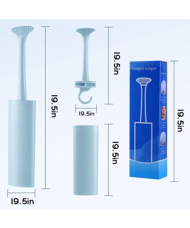 WISHFORU Double-Side Tongue Scraper - Tongue Brush and Cleaner for Men and Women (4 Pack) - Buy Online on GoSupps.com